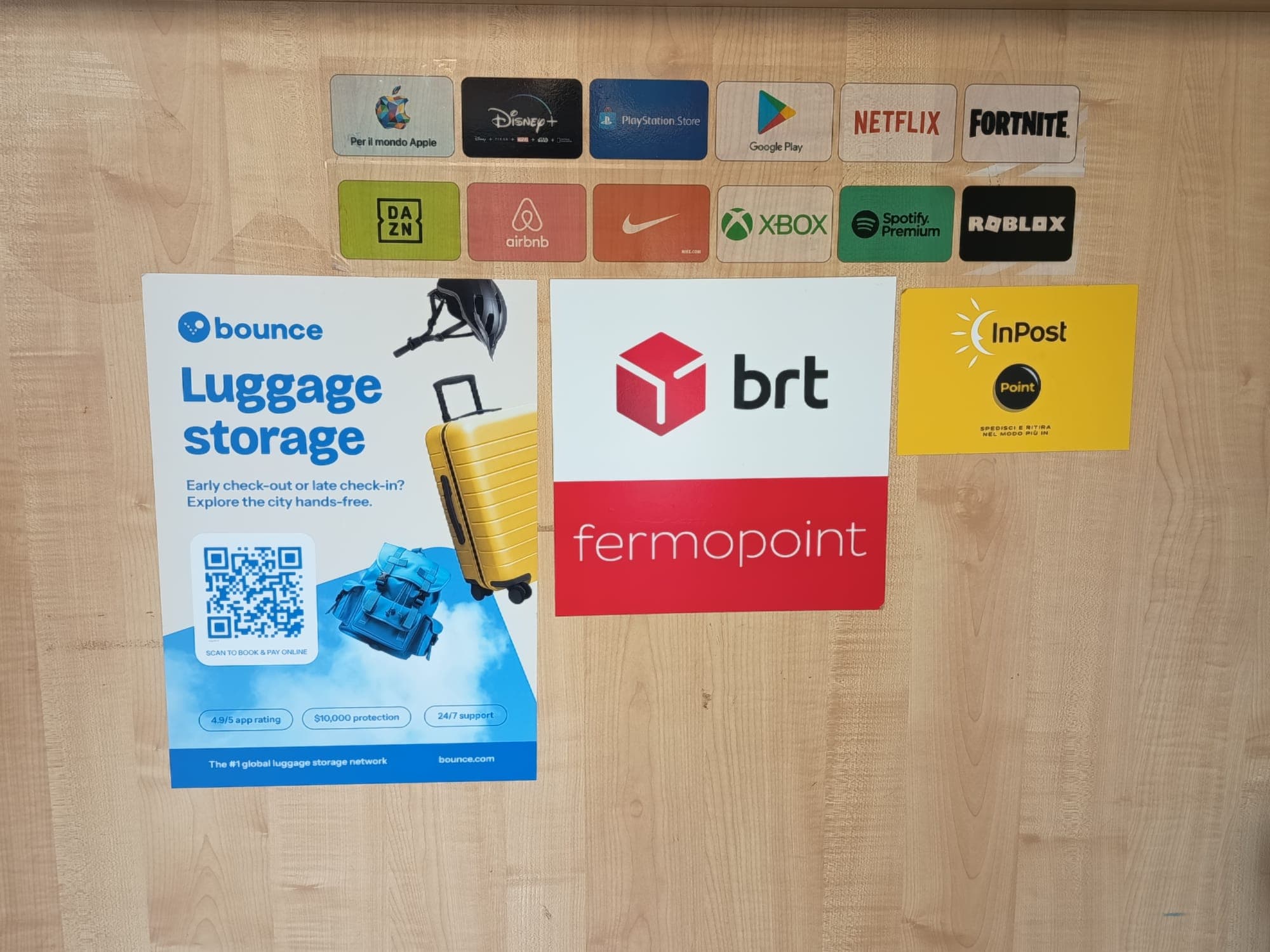 Point BRT, GLS, FEDEX, INPOST, AMAZON, BOUNCE